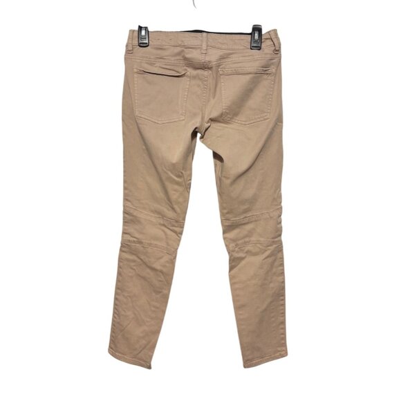 American Eagle Outfitters Slim Fit Beige Jeggings Pants Zippered Pockets Size 4 - Picture 3 of 9